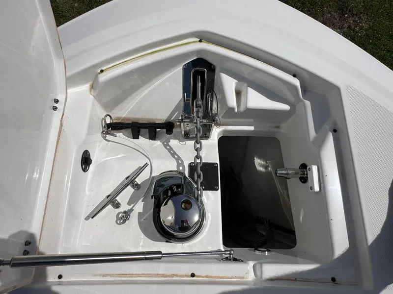 Slide: The Image of Anchor compartment of Blackfin 252 DC boat, 2024 model. - 23