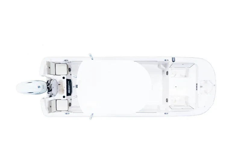 Slide: The Image of Manufacturer Provided Image: Top view of 2026 Carolina Skiff 23 LS boat, showcasing spacious deck layout. - 18