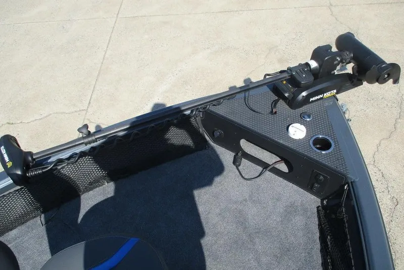 Slide: The Image of 2023 Ranger VS1782SC Angler boat with Minn Kota trolling motor on deck. - 5