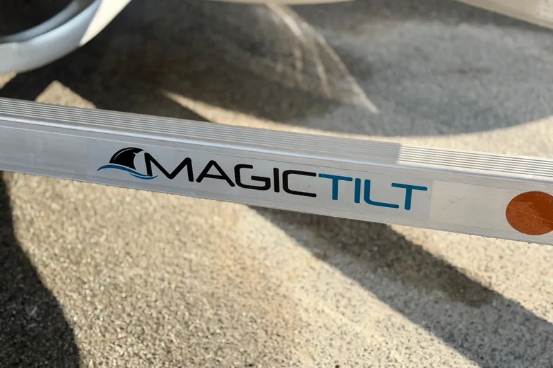 Slide: The Image of Magic Tilt trailer logo on a Carolina Skiff 22 Ultra Elite, 2026 model. - 42