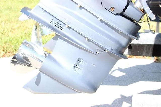 Slide: The Image of Close-up of an outboard motor, Sailfish 240 CC, year 2015. - 7