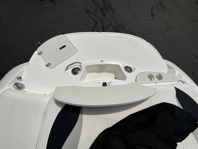 Slide: The Image of Top view of a 2013 Stingray 208 LR boat deck. - 38