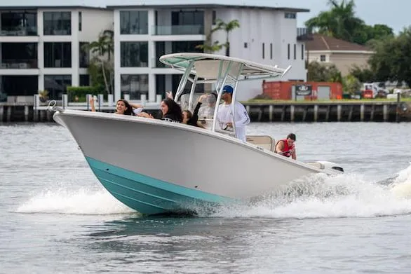 Slide: The Image of Manufacturer Provided Image: Sea Chaser 22 HFC 2026 boat on water with passengers. - 66