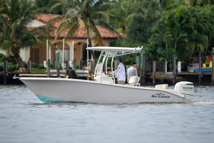 Slide: The Image of Manufacturer Provided Image: 2026 Sea Chaser 22 HFC boat on tropical waters. - 68