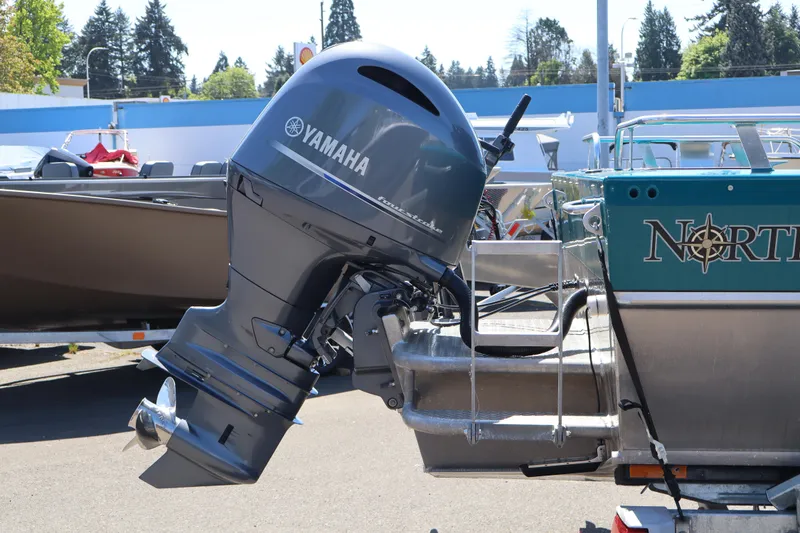 Slide: The Image of 2019 Northwest 208 SeaStar boat with Yamaha outboard motor on trailer. - 22