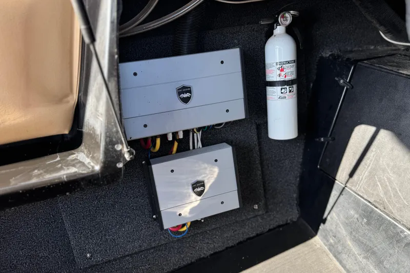 Slide: The Image of 2020 ATX 22 TYPE S interior with audio equipment and fire extinguisher. - 25