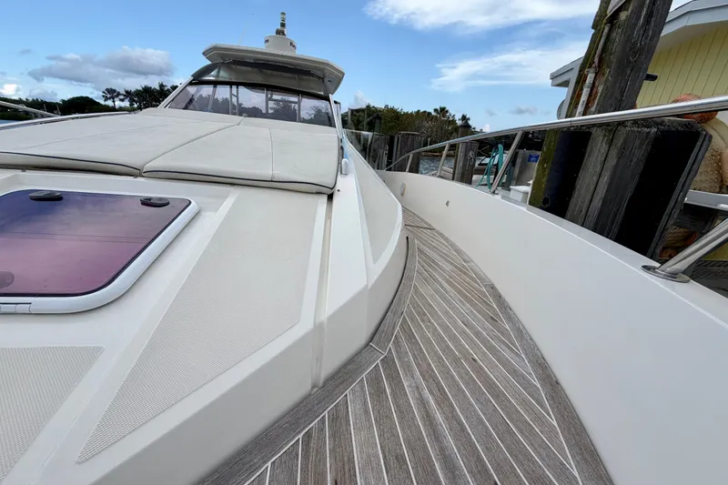Slide: The Image of Azimut Verve 40 yacht deck, 2014 model, featuring sleek design and modern finishes. - 17