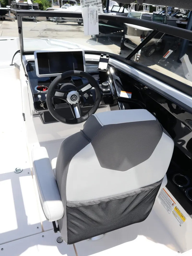 Slide: The Image of Interior view of Yamaha SX250 boat, model year 2026. - 10