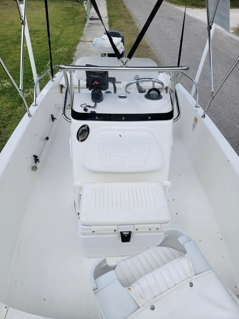 Slide: The Image of Interior view of a 2013 Boston Whaler 170 Dauntless boat. - 6
