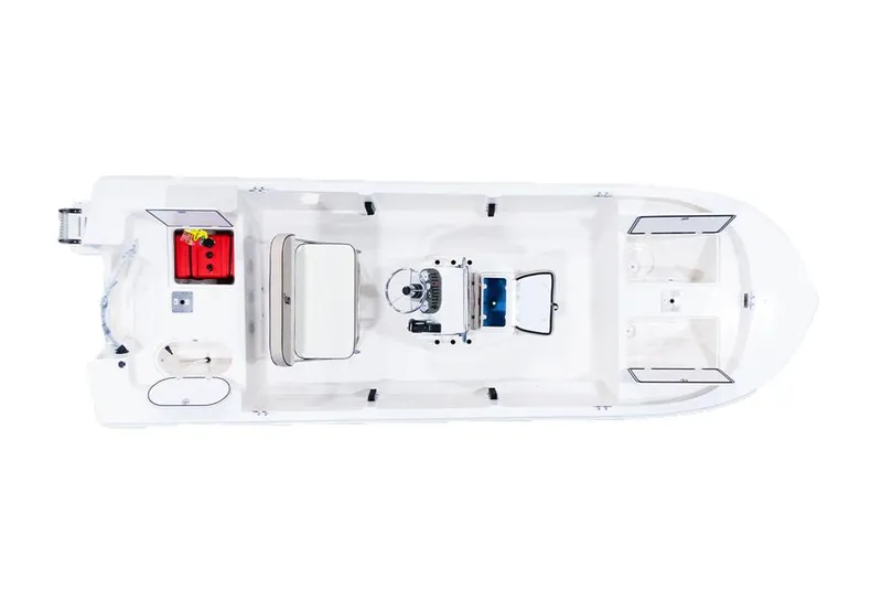 Slide: The Image of Manufacturer Provided Image: Top view of 2025 Carolina Skiff 192 JLS boat, showcasing spacious deck layout. - 29