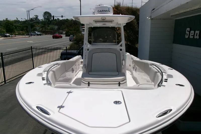 Slide: The Image of 2022 Sea Fox 288 Commander boat with spacious seating and Garmin navigation system. - 42