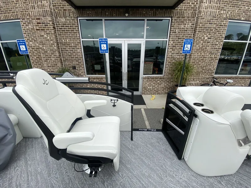Slide: The Image of 2023 JC Swing Back 27TT Sport boat with luxurious seating. - 15
