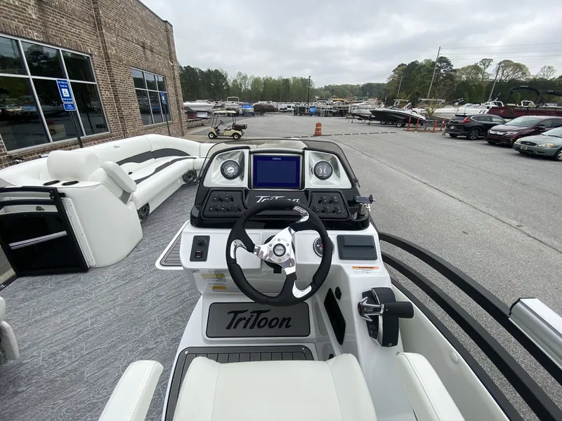 Slide: The Image of Interior view of JC Swing Back 27TT Sport boat, 2023 model. - 25