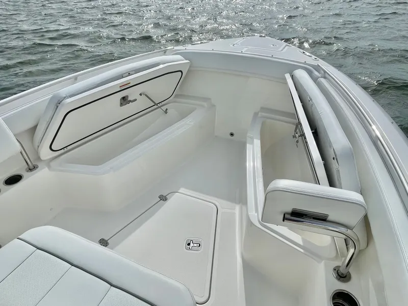 Slide: The Image of Interior of Pursuit S 268 Sport boat, 2022 model. - 33