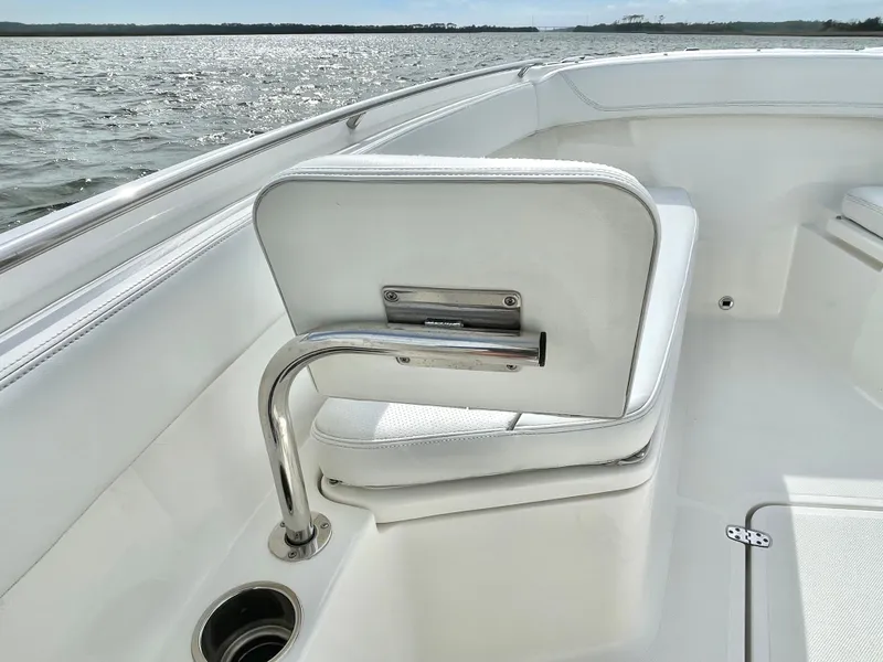Slide: The Image of Interior view of 2022 Pursuit S 268 Sport boat. - 35