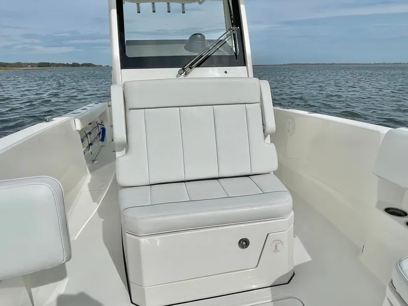 Slide: The Image of 2022 Pursuit S 268 Sport boat with comfortable seating. - 42