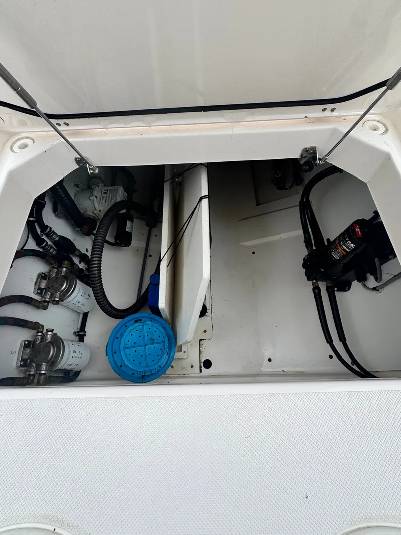Slide: The Image of Interior of a 2017 Pursuit DC 295 Dual Console boat. - 4