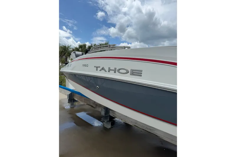 Slide: The Image of Tahoe 1950 boat from 2022 on display, featuring sleek design and modern aesthetics. - 25