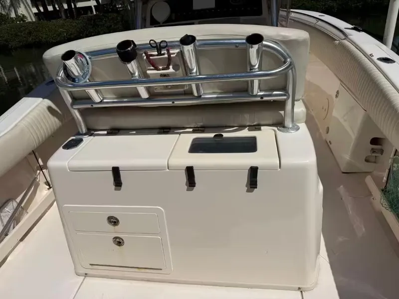 Slide: The Image of Grady-White Canyon 271 boat console with fishing rod holders, 2013 model. - 8
