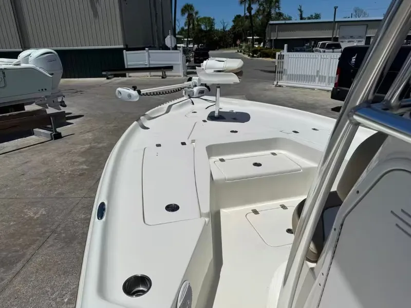 Slide: The Image of 2018 Key West 230 Bay Reef boat deck and helm. - 15
