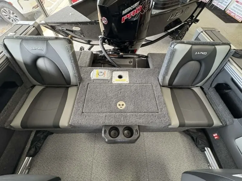 Slide: The Image of Interior of 2026 Lund 1875 Tyee Sport with Mercury Pro XS engine. - 5