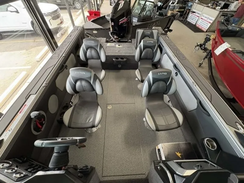 Slide: The Image of Interior of 2026 Lund 1875 Tyee Sport with four seats. - 6