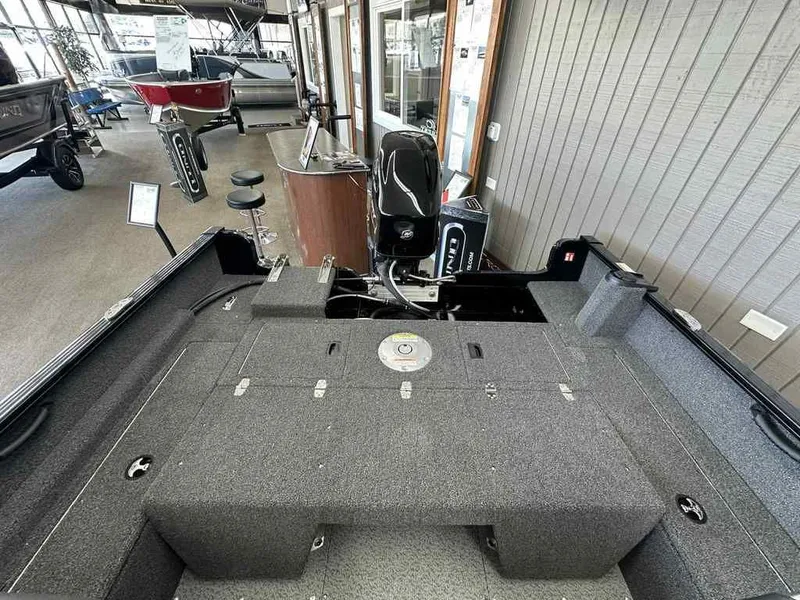 Slide: The Image of Interior view of Lund 1650 Rebel XL SS boat, 2026 model. - 11
