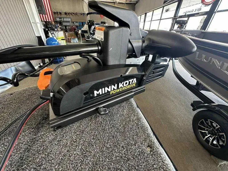 Slide: The Image of Minn Kota PowerDrive on Lund 1650 Rebel XL SS boat, 2026 model. - 4