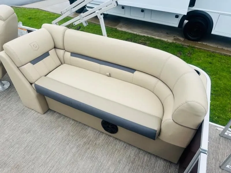 Slide: The Image of Beige seating on a 2024 Godfrey Pontoons 2286 SB boat. - 15