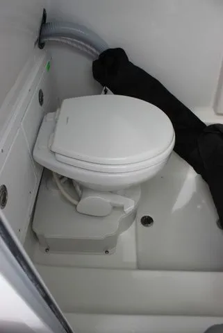 Slide: The Image of Interior of 2026 Sea Pro 245 FLXR Sandbar featuring a toilet. - 26