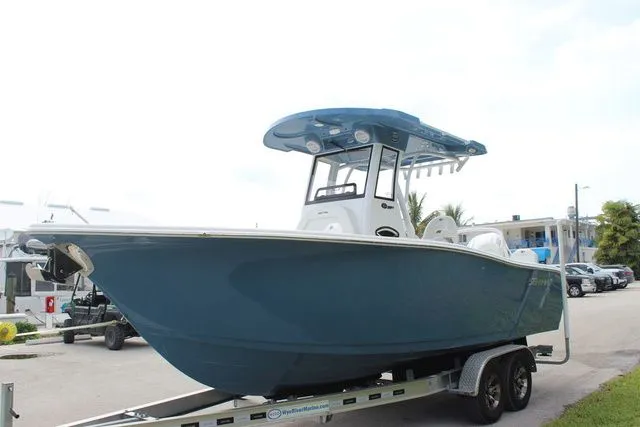 Slide: The Image of 2026 Sea Pro 245 FLXR Sandbar boat on trailer - 3