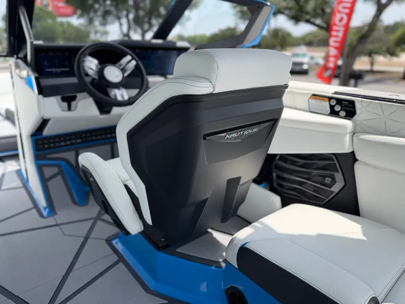 Slide: The Image of Interior of 2026 Nautique Super Air Nautique G25 Paragon with modern design. - 21