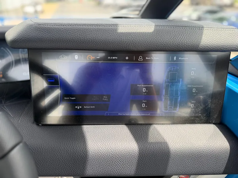 Slide: The Image of 2026 Nautique Super Air Nautique G25 Paragon dashboard display. - 35