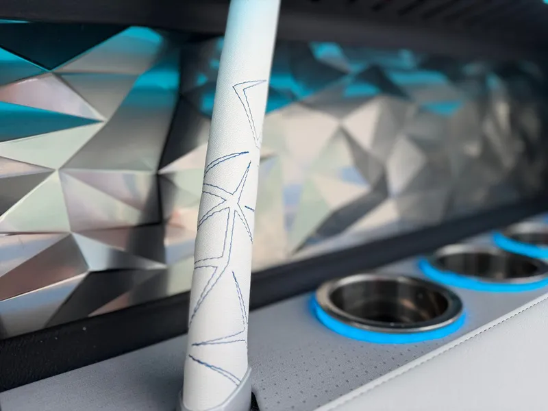 Slide: The Image of Close-up of 2026 Nautique Super Air Nautique G25 Paragon interior detail. - 41