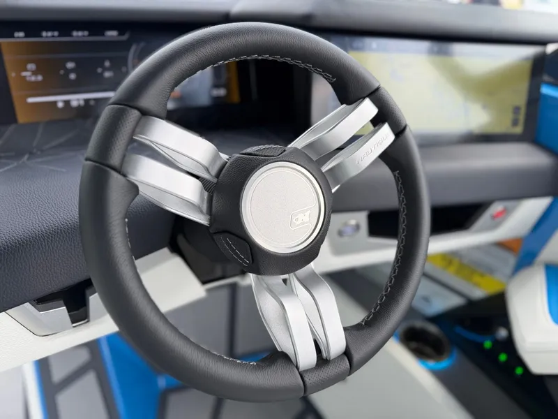 Slide: The Image of Steering wheel of 2026 Nautique Super Air Nautique G25 Paragon. - 42