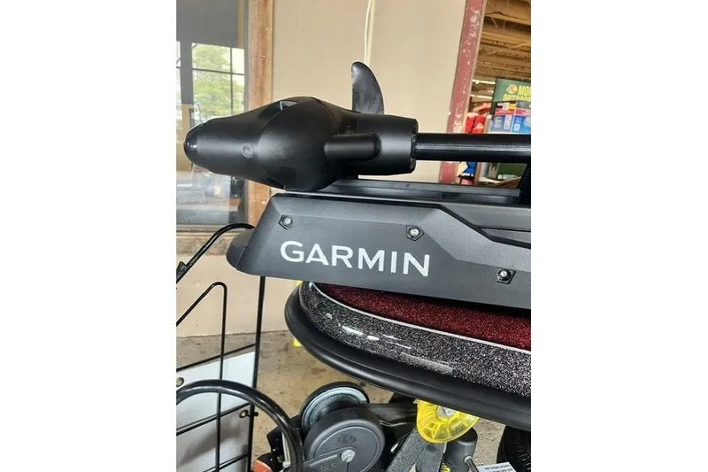 Slide: The Image of Garmin device on 2026 Ranger Z185 boat, showcasing advanced navigation technology. - 3