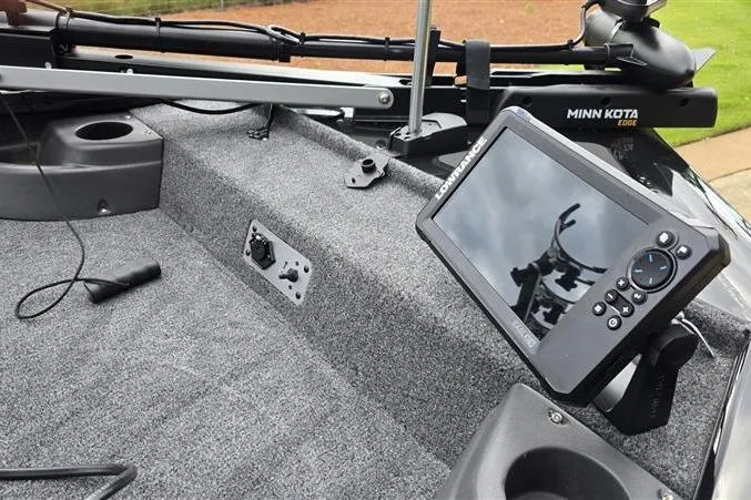 Slide: The Image of 2026 Tracker Pro Team 175 Crappie Edition boat with advanced navigation system. - 5