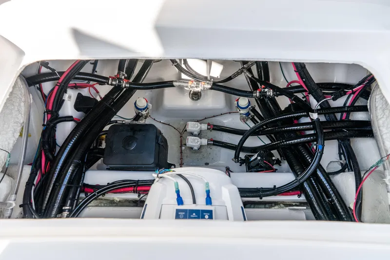 Slide: The Image of 2026 Tidewater 2700 Carolina Bay boat wiring and plumbing system. - 22