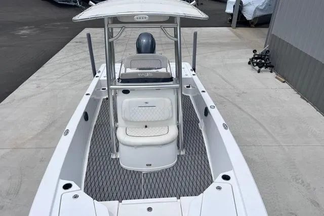 Slide: The Image of 2021 Sportsman Tournament 234 SBX Bay Boat with T-top and spacious deck. - 4