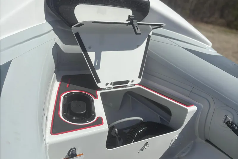 Slide: The Image of Interior view of Highfield Velox 420 boat, model 2025. - 21