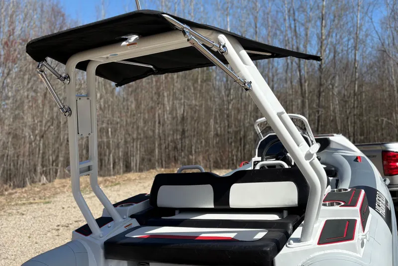 Slide: The Image of Highfield Velox 420 boat 2025 with sunshade. - 4