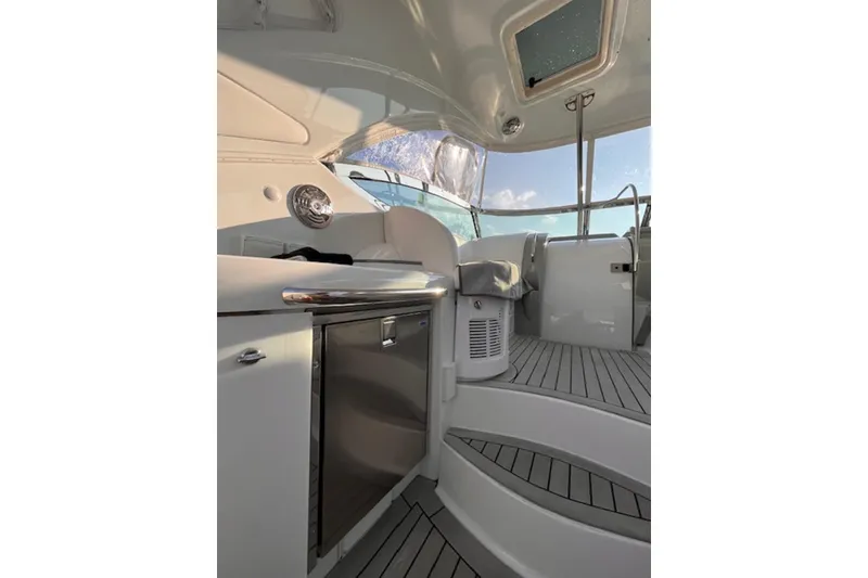 Slide: The Image of Interior of 2011 Formula 37 Performance Cruiser, featuring sleek design and modern amenities. - 19