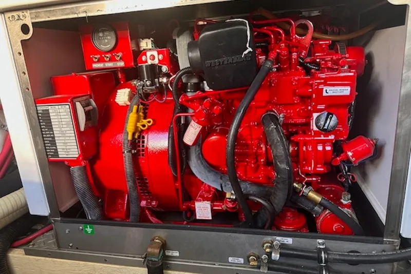Slide: The Image of Red engine inside a 2011 Formula 37 Performance Cruiser, showcasing detailed components. - 29