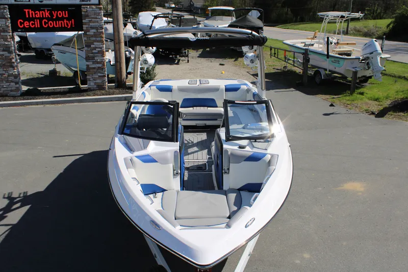 Slide: The Image of 2018 Malibu Wakesetter 23 LSV boat on display in Cecil County. - 8