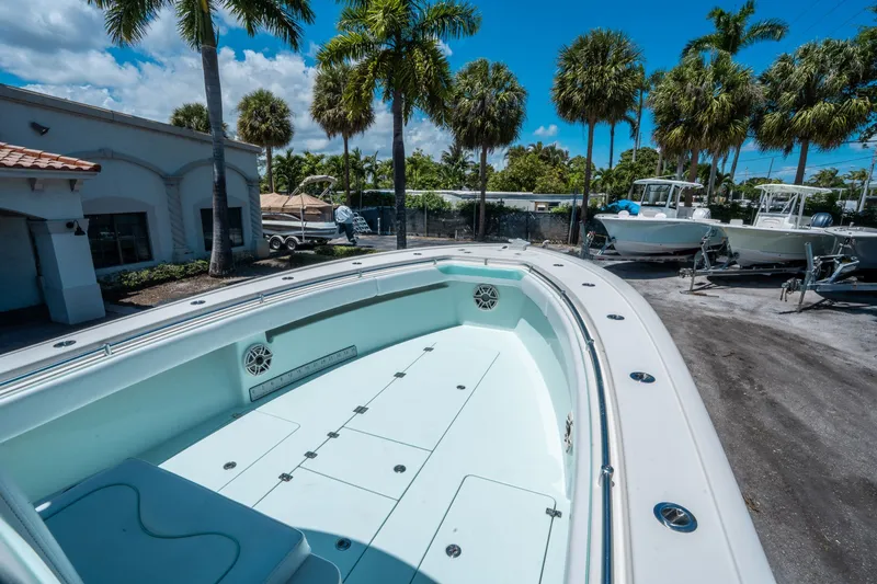 Slide: The Image of 2020 Andros 32 Offshore boat outdoors in sunny weather. - 21