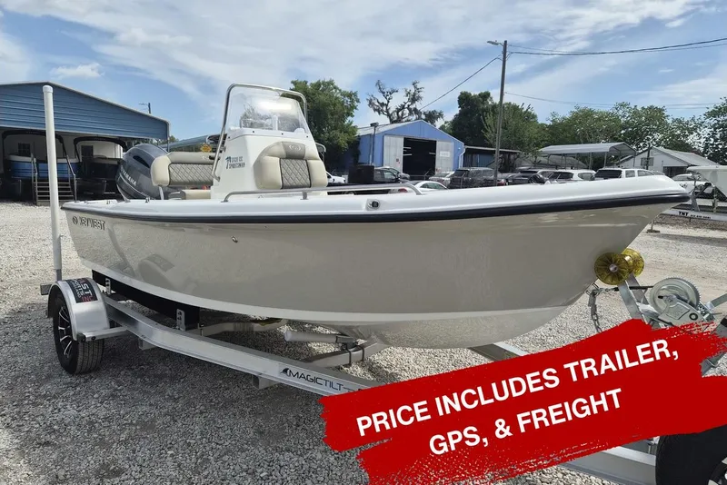 The Image of 2026 Key West 1720 Center Console boat on trailer, price includes GPS and freight. - 0