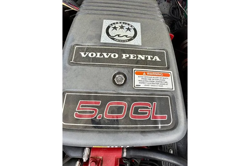 Slide: The Image of Volvo Penta 5.0 GL engine in 2005 Crownline 216 LS boat. - 16