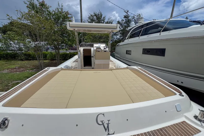 Slide: The Image of 2023 Tender Impertus 36 boat with spacious deck and modern design. - 33