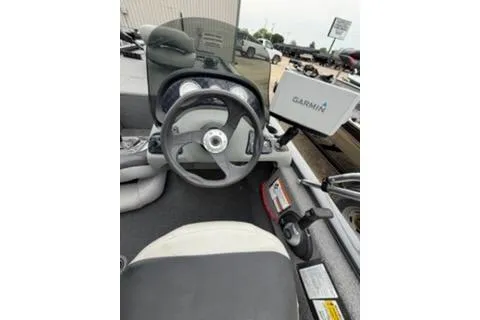 Slide: The Image of 2018 Tracker Pro 170 boat dashboard with Garmin navigation system. - 3