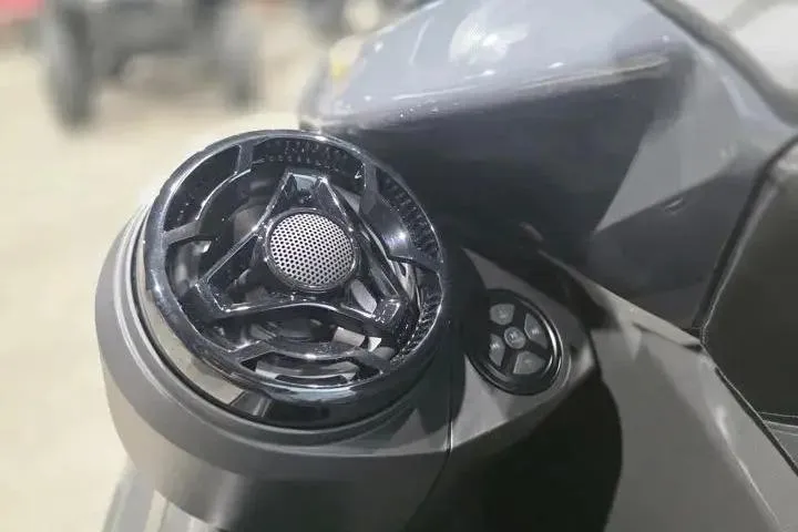 Slide: The Image of 2026 Sea-Doo GTR-X 300 speaker detail, showcasing sleek design and advanced technology. - 12